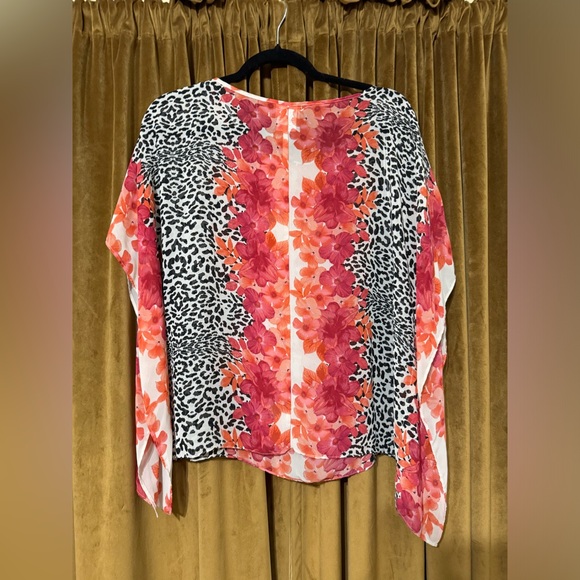 Blouse flowers animal print - Picture 2 of 3